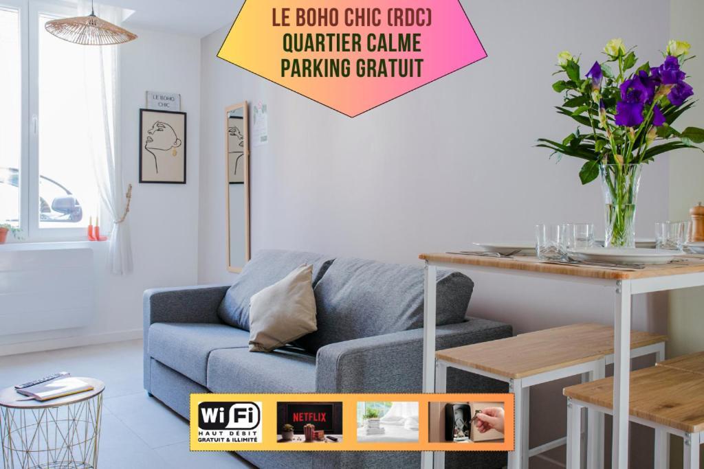 Ideal Pro & Couple - 2 Logements Theme Boho Chic Rdc & Dandy 1Er Etage - Quartier Calme - Jardin - Wifi Hd - Smart Tv - Parking Gratuit - Proche Centre & Transports - Ask Home วาลองเซียนส์ ภายนอก รูปภาพ