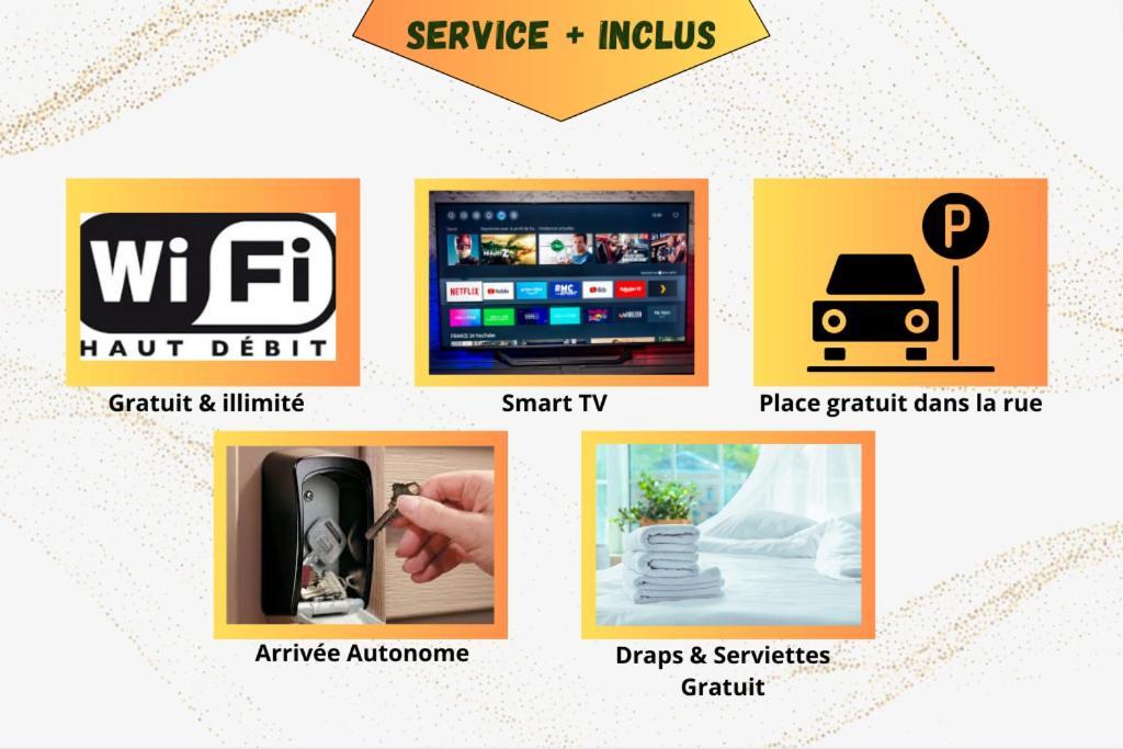 Ideal Pro & Couple - 2 Logements Theme Boho Chic Rdc & Dandy 1Er Etage - Quartier Calme - Jardin - Wifi Hd - Smart Tv - Parking Gratuit - Proche Centre & Transports - Ask Home วาลองเซียนส์ ภายนอก รูปภาพ