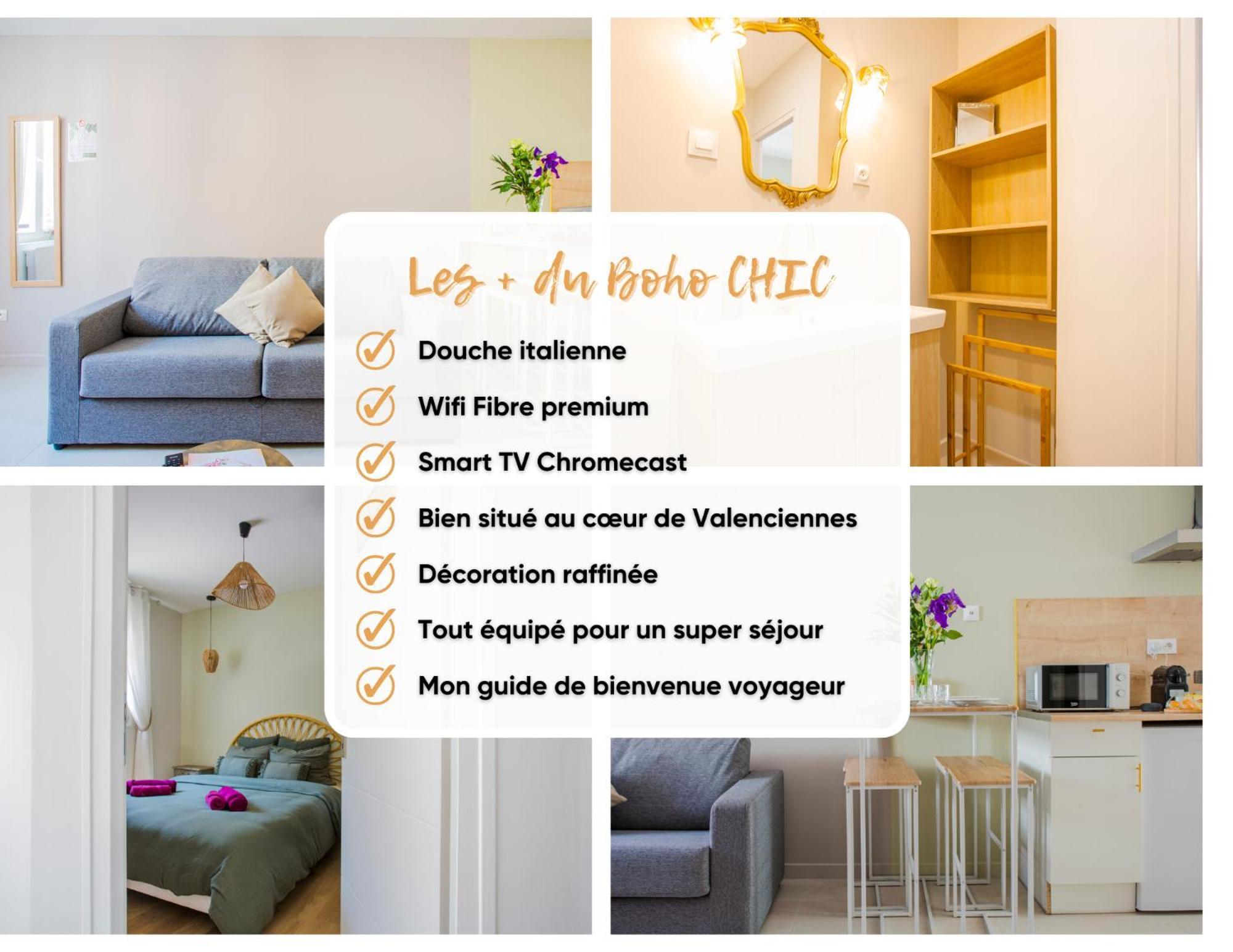 Ideal Pro & Couple - 2 Logements Theme Boho Chic Rdc & Dandy 1Er Etage - Quartier Calme - Jardin - Wifi Hd - Smart Tv - Parking Gratuit - Proche Centre & Transports - Ask Home วาลองเซียนส์ ภายนอก รูปภาพ